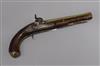 A 19th century percussion cap pistol                                                                                                   