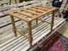 An early 20th century oak luggage stand                                                                                                                                                                                     