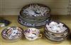 A quantity of mixed patterned Royal Crown Derby plates, saucers and a cup                                                              