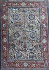 A Tabriz picture carpet, 10ft 11in by 8ft.                                                                                             