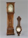 A Victorian mahogany miniature longcase clock, 9in.                                                                                    