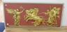 A 20th century gilt plaster wall-hanging panel, classical chariot scene, width 146cm, height 66cm                                                                                                                           