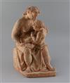 Attributed to Karin Jonzen (1914-1998) a terracotta group of a mother and child, H.15in.                                               