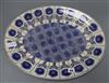 A blue and white floral oval meat dish L.51cm                                                                                          