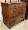 A Victorian mahogany straight fronted chest of drawers W.114cm                                                                         