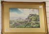 A. Birbeck, pair of watercolours, Moorland scenes, signed, 35 x 52cm.                                                                  