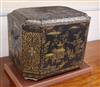 A Chinese export small lacquer box W.46cm                                                                                              