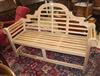 A teak garden bench W.166cm                                                                                                            