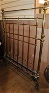 An early 20th century brass 4ft bed frame                                                                                              