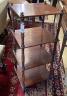 A Victorian mahogany four tier whatnot, width 42cm, depth 37cm, height 98cm                                                                                                                                                 