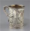 A Victorian silver mug by Thomas Smily, 9.5 oz.                                                                                        