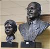 Nagla. Two bronze busts of Saudi Crown Prince and his son                                                                              