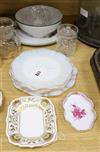 A small group of miscellaneous glass and ceramics,                                                                                     