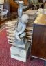 A Victorian glazed earthenware garden ornament, height 116cm                                                                                                                                                                