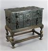 A 17th century iron Armada chest, W.2ft 9in. D.1ft 6in. overall H.2ft 7in.                                                             