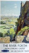 Jack Merriott (1901-1968) The River Forth from Stirling Castle 39.5 x 24.5in.                                                          