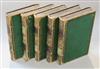 Burns - The Works of Robert Burns, 5 vols, green leather, Archibald Fullerton, Glasgow                                                 