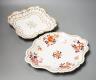 Two Worcester Flight Barr and Barr dishes, largest 30cm                                                                                                                                                                     