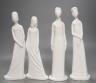 Eight Spode white glazed porcelain figures of elegant ladies by Pauline Shone 27cm                                                                                                                                          