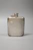 A James Dixon & Sons engine-turned silver hip flask, Sheffield, 1964,                                                                                                                                                       