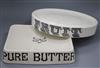 Two 20th century fruit and butter ceramic stands                                                                                       