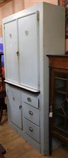 A vintage kitchen cupboard W.105cm                                                                                                     