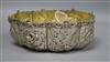 A Victorian repousse silver cusped bowl by William Comyns, London, 1885, 7 oz.                                                         