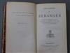 Le Gaietes de Béranger, 1 vol, red leather, Villafranca 1875                                                                           