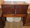 A 19th century mahogany cabinet on stand W.85cm                                                                                        