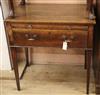 A George III oak lowboy W.76cm                                                                                                         