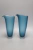 A pair of 1980's Jestyn Davis glass vases for London Glass Works, height 31cm                                                                                                                                               