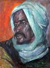 Alfred Wolmark (1877-1961) Portrait of a moorish gentleman, 45 x 34cm                                                                  