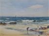 David West (1868-1936) Children on the seashore 11 x 13.75in.                                                                          