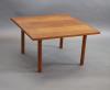 Hans Wegner for Andreas Tuck, a Danish teak coffee table, 85 x 85cm, 50cm high.                                                                                                                                             