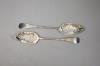 A pair of late Georgian silver berry spoons, London, 1794,                                                                                                                                                                  