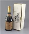 One bottle of Camus Grande Champagne cognac, distilled in 1863, bottled in 1904, no. 52/331,                                           