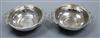 A pair of Edwardian silver two handled bowls, Abraham Meyer Blackensee, Birmingham, 1908, 7.5 oz.                                      