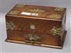 An oak cigar box length 32cm                                                                                                           