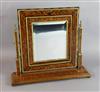 A 19th century Dutch ormolu mounted walnut and marquetry toilet mirror, W.2ft 10in. D.9in. H.2ft 6in.                                  