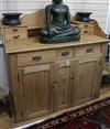 A 19th century Scottish pine dresser W.127cm                                                                                           