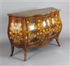 A Dutch rosewood and marquetry bombe commode, W.4ft D.1ft 7in. H.2ft 11in.                                                             