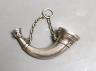 A Victorian novelty silver vinaigrette, modelled as a hunting horn, Sampson Mordan & Co, London, 1873, 76mm.                                                                                                                
