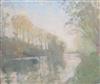 Albert de Belleroche (1864-1944) River landscape 16 x 18.75in., unframed                                                               