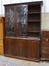 A George III mahogany library bookcase, length 182cm, depth 58cm, height 268cm                                                                                                                                              