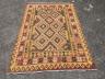 An Anatolian design polychrome geometric flatweave Kilim rug, 215 x 157cm                                                                                                                                                   