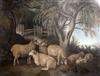 Attributed to Benjamin Zobel (1762-1831) Sheep in pasture 18.5 x 24.5in.                                                               