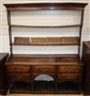 A George III oak dresser W.166cm                                                                                                       