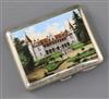 A late 19th/early 20th century German 800 standard silver and enamel cigarette case.                                                   