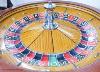 A large A.B.P. London casino roulette wheel, 78 cm diameter, with fitted box                                                                                                                                                