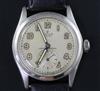 A gentleman's 1940's stainless steel Rolex Oyster shock-resisting manual wind wrist watch,                                             